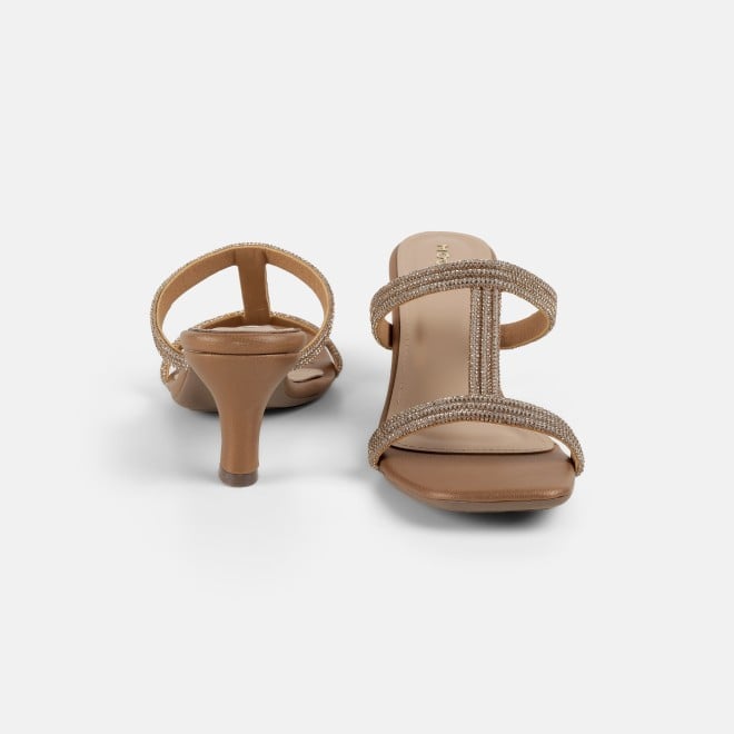 Mochi Women Antic-gold Party Slip Ons (SKU: 35-2354-28-36)