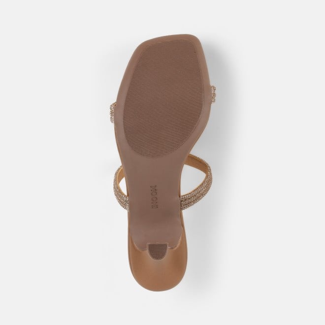 Mochi Women Antic-gold Party Slip Ons (SKU: 35-2354-28-36)