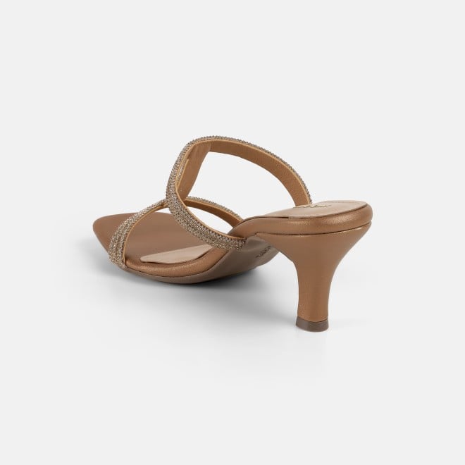 Mochi Women Antic-gold Party Slip Ons (SKU: 35-2354-28-36)