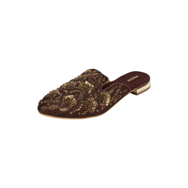 Mochi Women Bronze Wedding Slip Ons (SKU: 35-2391-46-36)