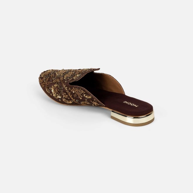 Mochi Women Bronze Wedding Slip Ons (SKU: 35-2391-46-36)