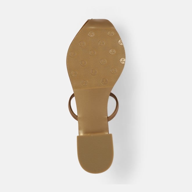 Mochi Women Antic-gold Ethnic Slip Ons (SKU: 35-2408-28-36)