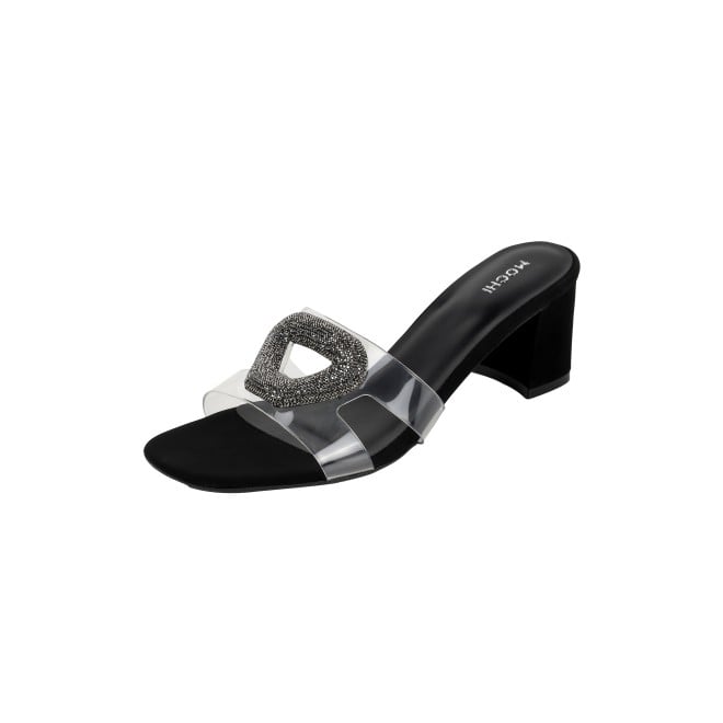 Mochi Women Black Casual Slip Ons (SKU: 35-2423-11-36)