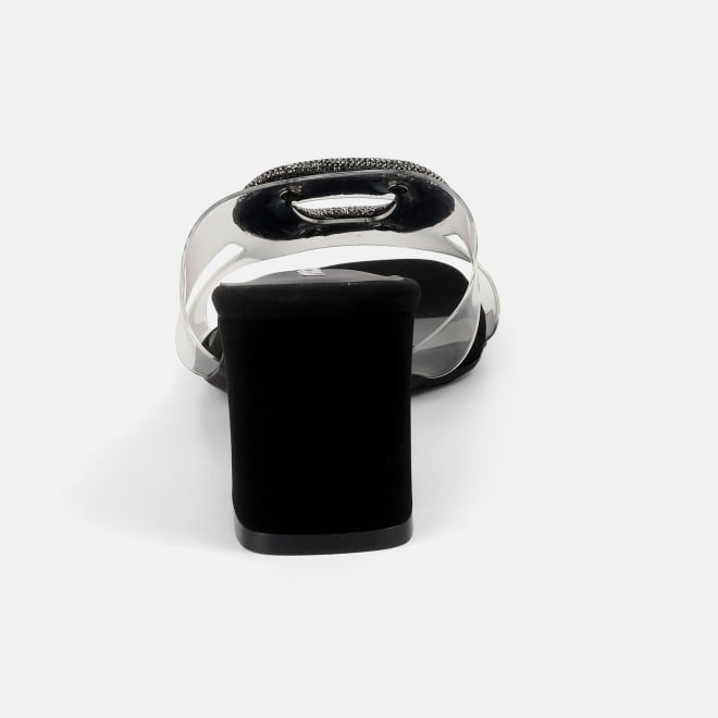 Mochi Women Black Casual Slip Ons (SKU: 35-2423-11-36)