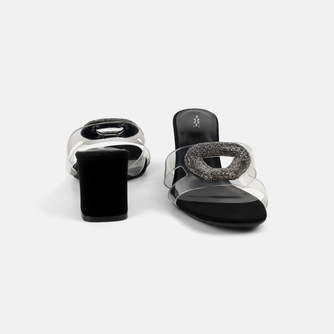 Mochi Women Black Casual Slip Ons (SKU: 35-2423-11-36)