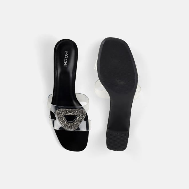 Mochi Women Black Casual Slip Ons (SKU: 35-2423-11-36)