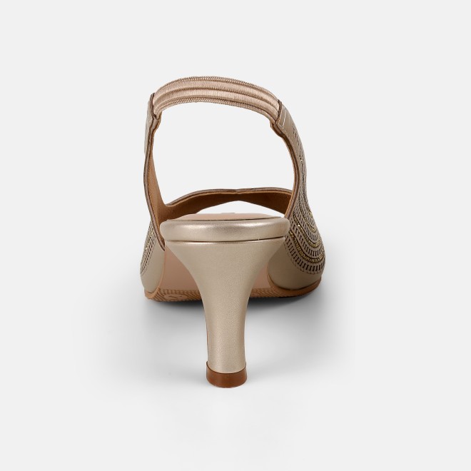 Mochi Women Rose-gold Party Sandals (SKU: 35-2426-52-36)