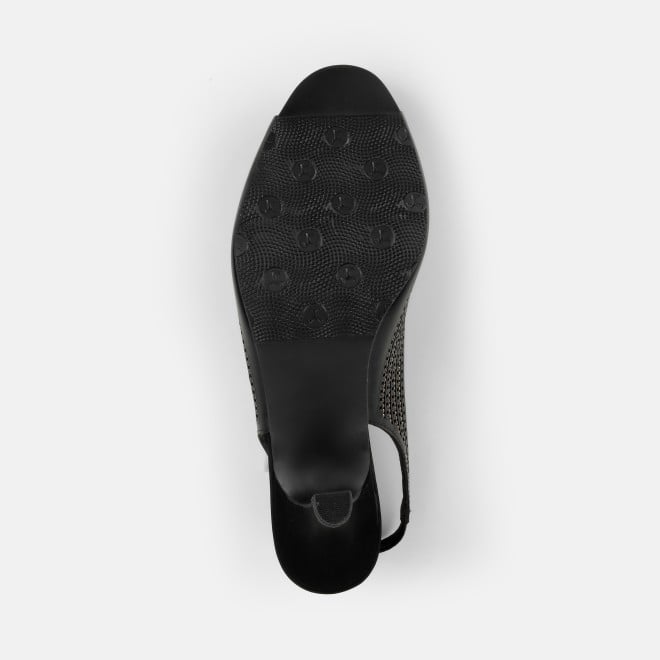 Mochi Women Black Party Sandals (SKU: 35-2426-11-36)