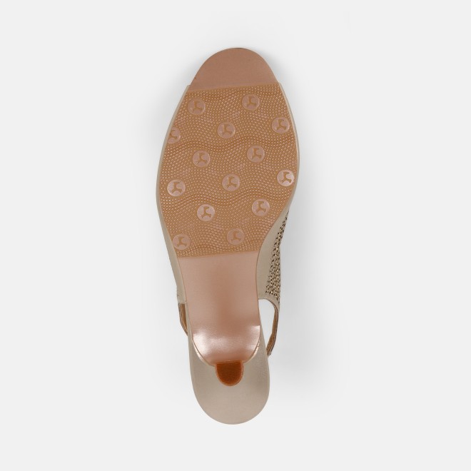 Mochi Women Rose-gold Party Sandals (SKU: 35-2426-52-36)