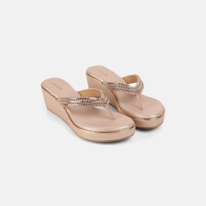 Mochi Women Rose-gold Casual Slip Ons (SKU: 35-2435-52-38)