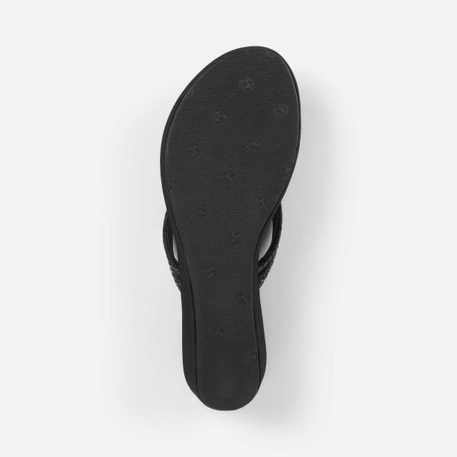 Mochi Women Black Party Slip Ons (SKU: 35-2435-11-36)
