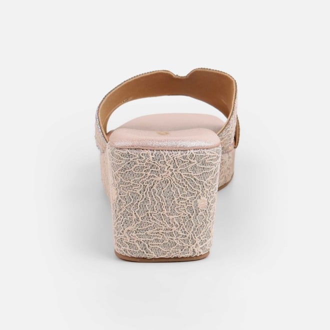 Mochi Women Peach Ethnic Slip Ons (SKU: 35-2496-80-38)