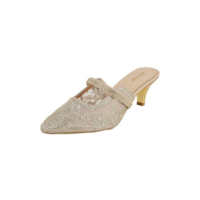 Mochi Women Beige Wedding Slip Ons (SKU: 35-2570-20-36)