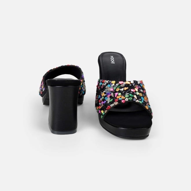 Mochi Women Black Casual Slip Ons (SKU: 35-2590-11-36)