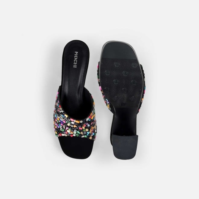 Mochi Women Black Casual Slip Ons (SKU: 35-2590-11-36)