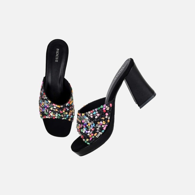 Mochi Women Black Casual Slip Ons (SKU: 35-2590-11-36)