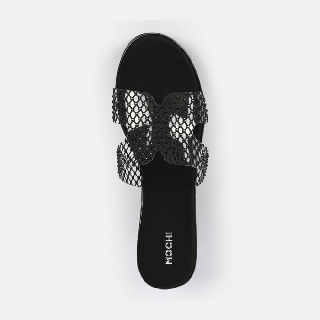 Mochi Women Black Casual Slip Ons (SKU: 35-2597-11-36)