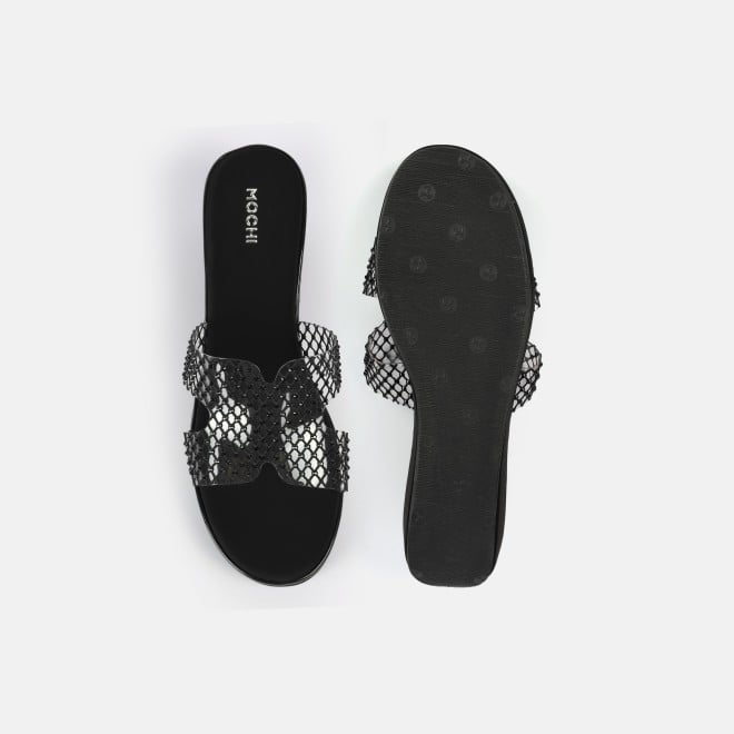 Mochi Women Black Casual Slip Ons (SKU: 35-2597L-11-42)