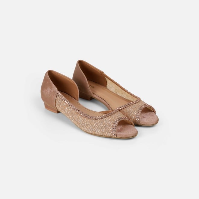 Mochi Women Rose-gold Ethnic Sandals (SKU: 35-2598-52-36)