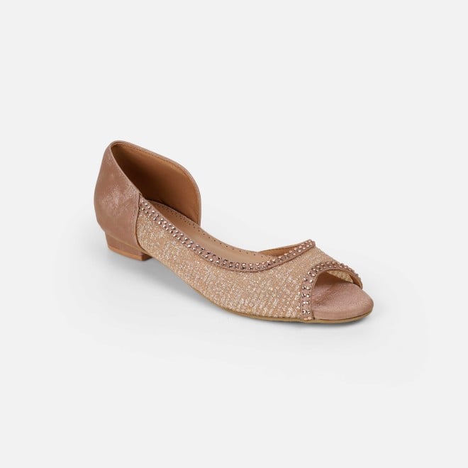 Mochi Women Rose-gold Ethnic Sandals (SKU: 35-2598-52-36)