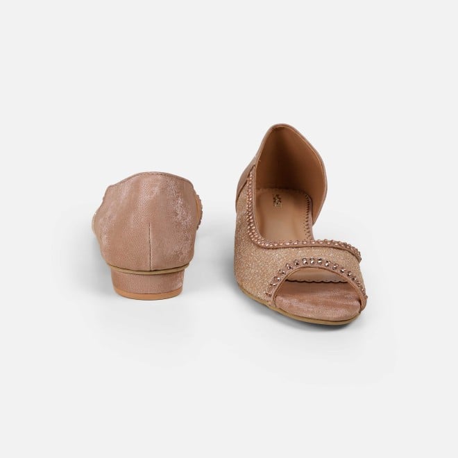 Mochi Women Rose-gold Ethnic Sandals (SKU: 35-2598-52-36)