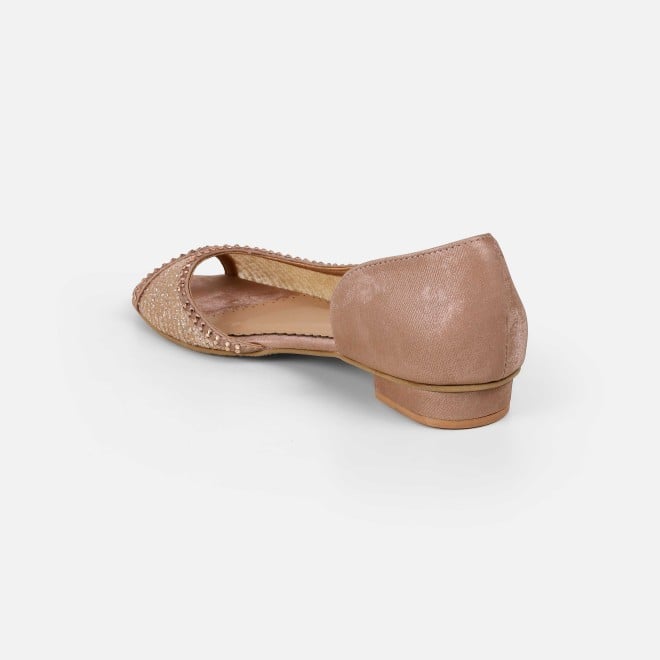 Mochi Women Rose-gold Ethnic Sandals (SKU: 35-2598-52-36)