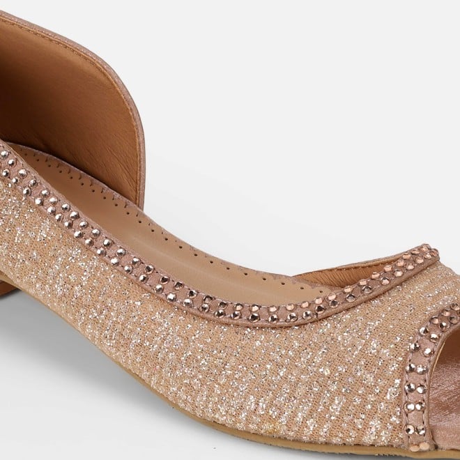 Mochi Women Rose-gold Ethnic Sandals (SKU: 35-2598-52-36)