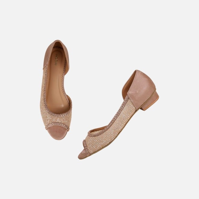 Mochi Women Rose-gold Ethnic Sandals (SKU: 35-2598-52-36)