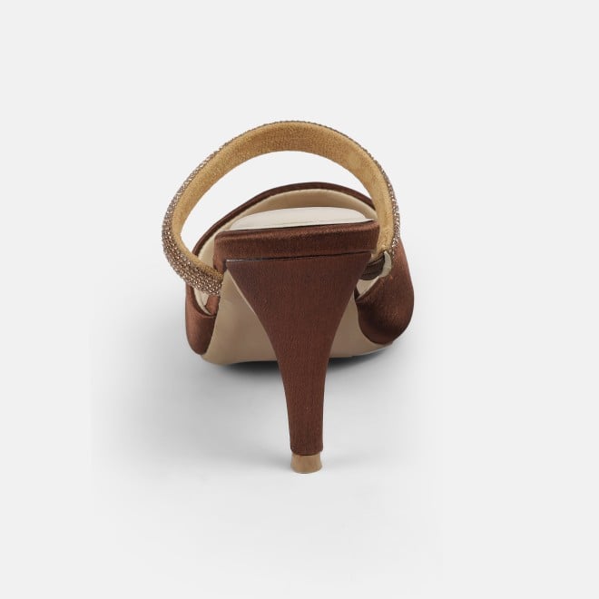 Mochi Women Bronze Formal Slip Ons (SKU: 35-2600-46-36)