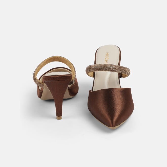 Mochi Women Bronze Formal Slip Ons (SKU: 35-2600-46-36)