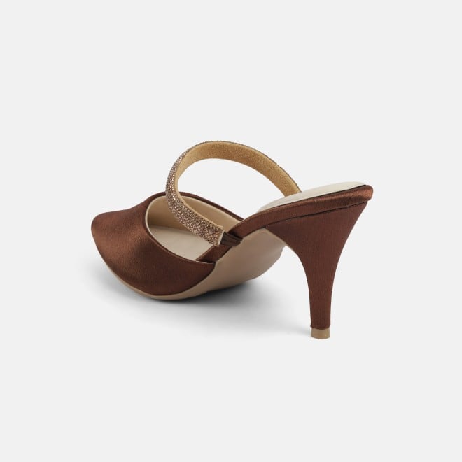 Mochi Women Bronze Formal Slip Ons (SKU: 35-2600-46-36)