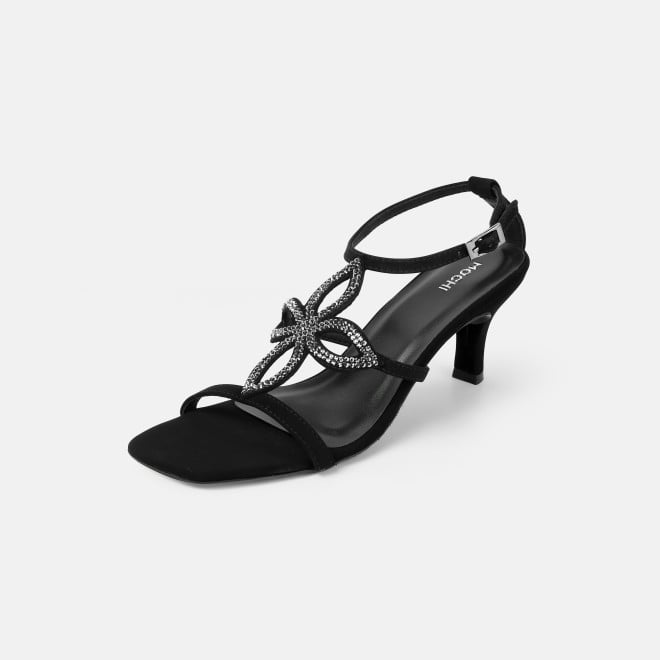 Mochi Women Black Party Sandals (SKU: 35-2632-11-36)