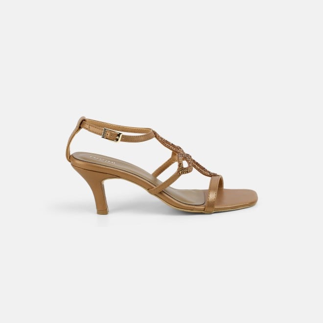 Mochi Women Antic-gold Party Sandals (SKU: 35-2632-28-36)