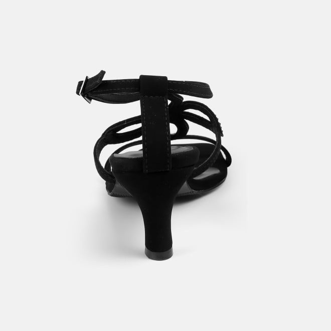 Mochi Women Black Party Sandals (SKU: 35-2632-11-36)