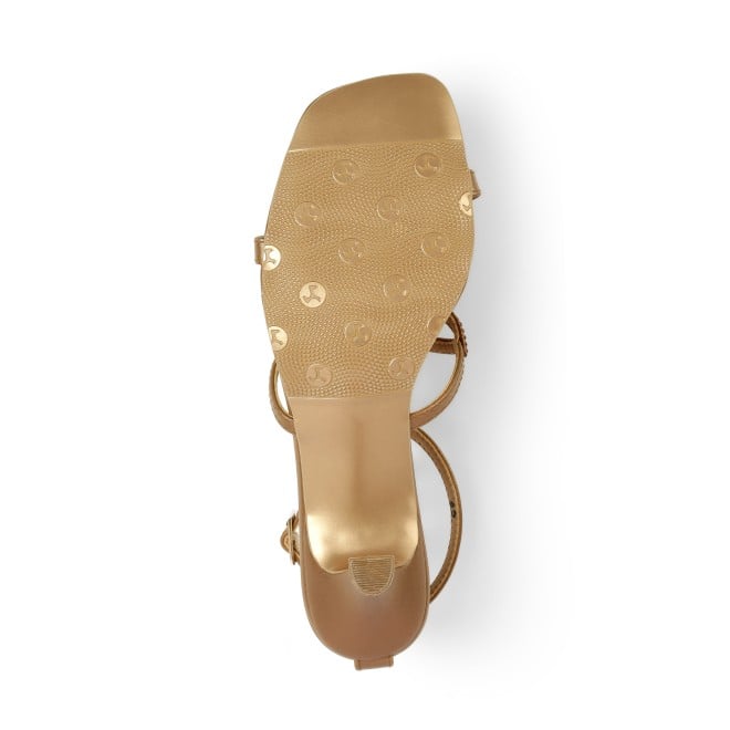 Mochi Women Antic-gold Party Sandals (SKU: 35-2632-28-36)
