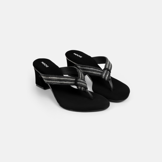 Mochi Women Black Casual Slippers (SKU: 35-2635-11-36)