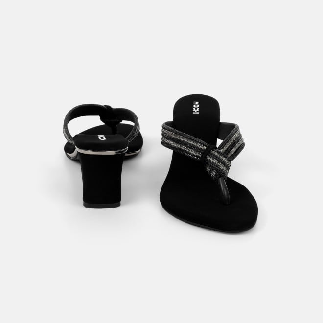 Mochi Women Black Casual Slippers (SKU: 35-2635-11-36)