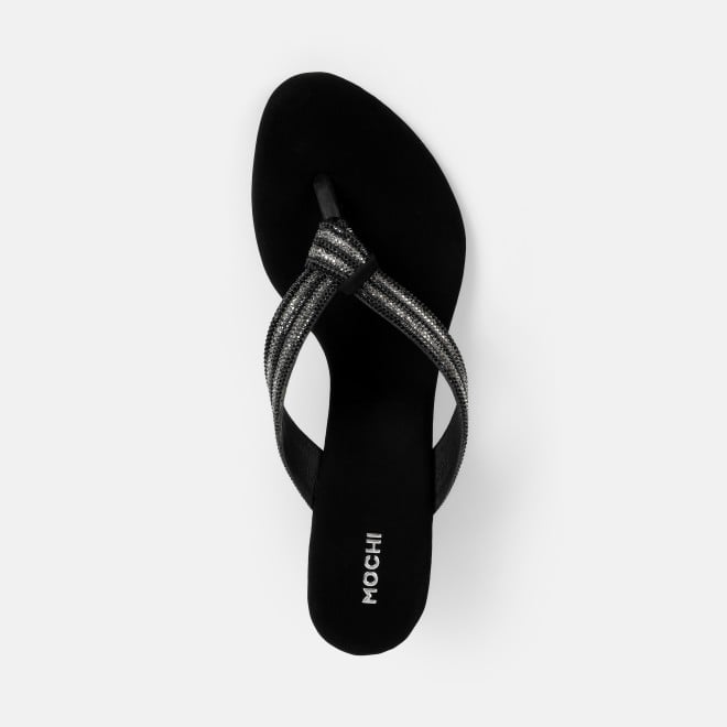 Mochi Women Black Casual Slippers (SKU: 35-2635-11-36)
