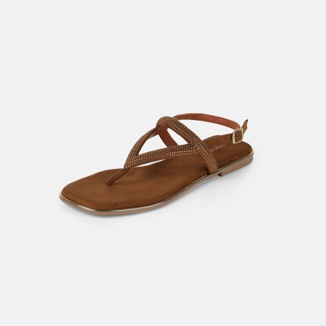 Mochi Women Tan Casual Sandals (SKU: 35-2638-23-37)
