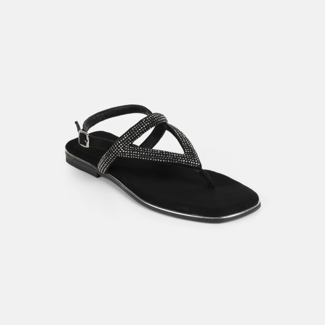 Mochi Women Black Casual Sandals (SKU: 35-2638-11-36)