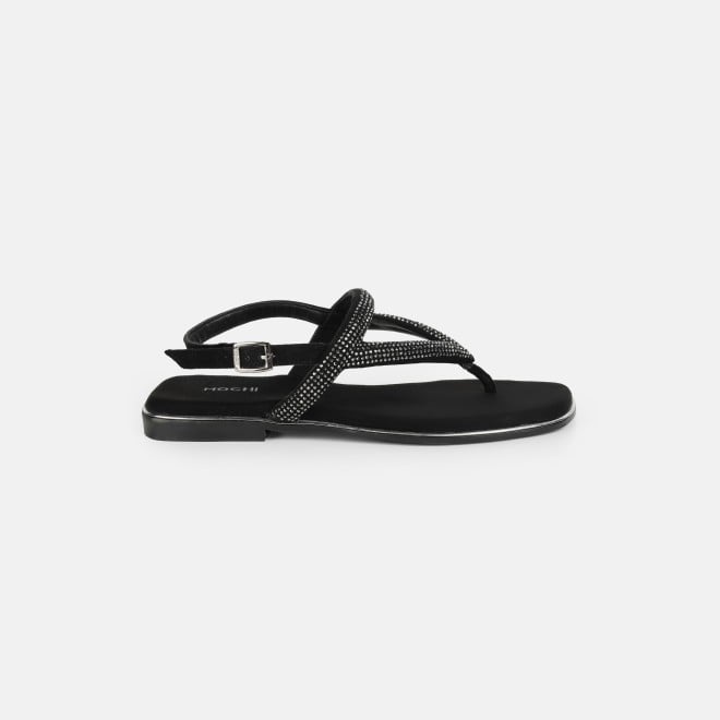 Mochi Women Black Casual Sandals (SKU: 35-2638-11-36)