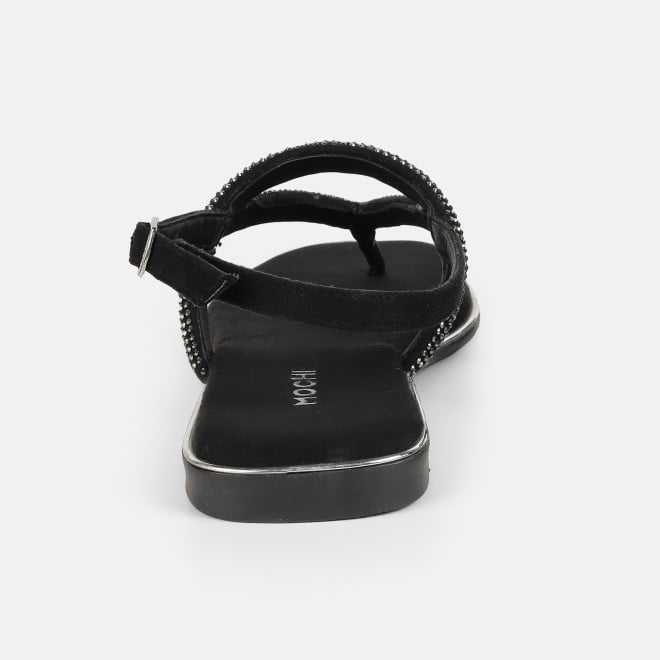 Mochi Women Black Casual Sandals (SKU: 35-2638-11-36)