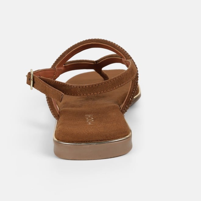 Mochi Women Tan Casual Sandals (SKU: 35-2638-23-37)