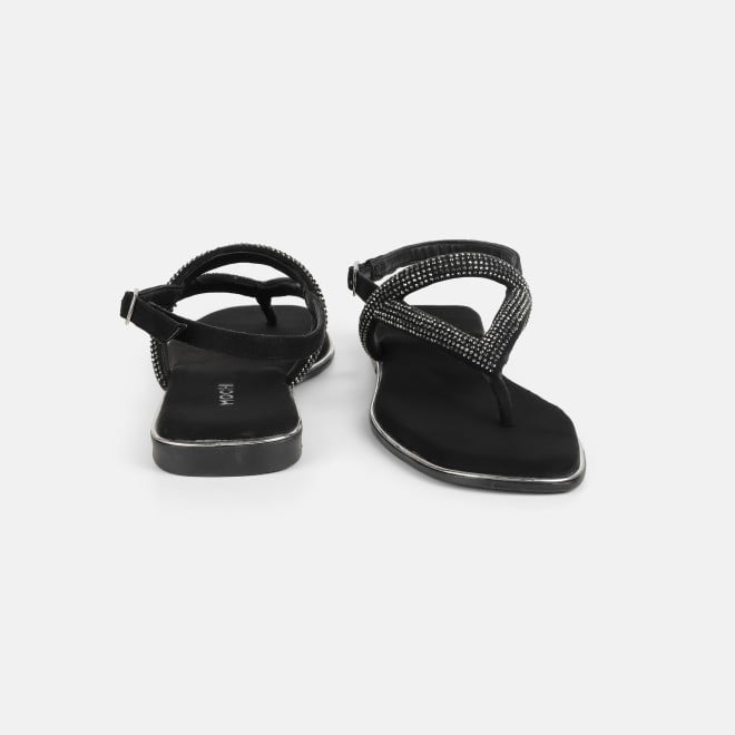Mochi Women Black Casual Sandals (SKU: 35-2638-11-36)