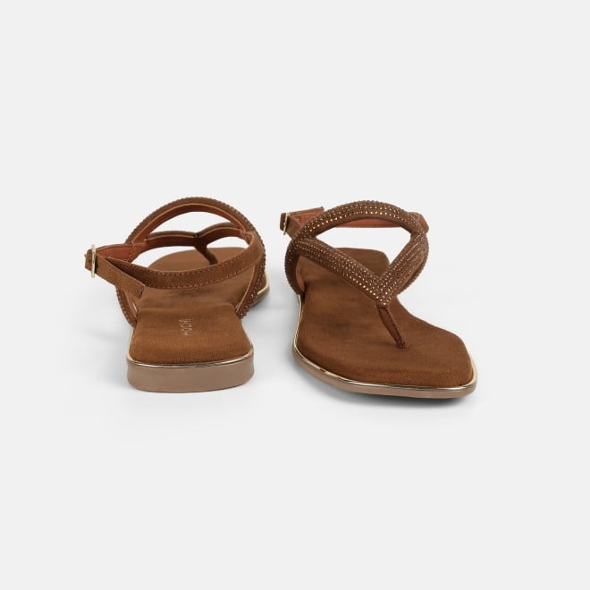 Mochi Women Tan Casual Sandals (SKU: 35-2638-23-37)