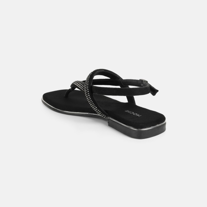 Mochi Women Black Casual Sandals (SKU: 35-2638-11-36)