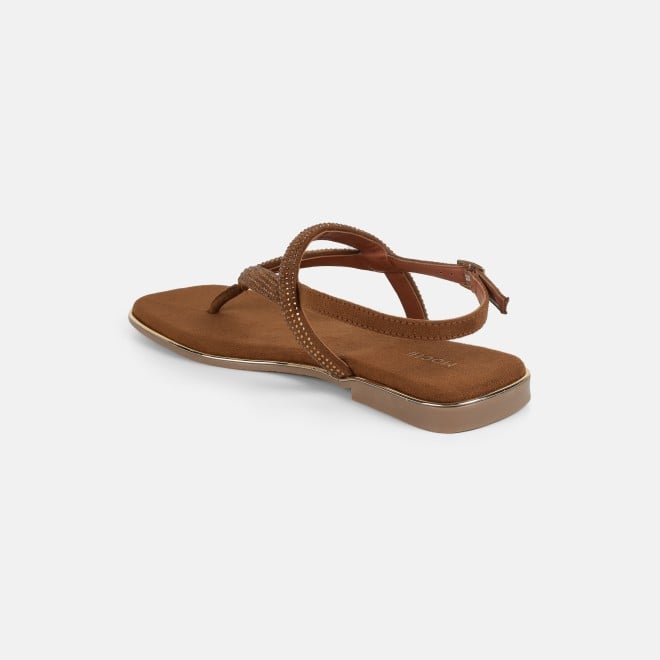 Mochi Women Tan Casual Sandals (SKU: 35-2638-23-37)