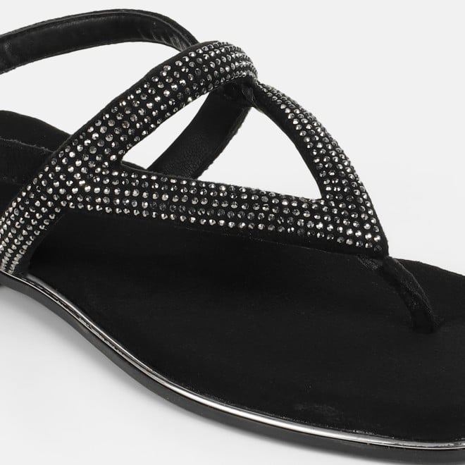 Mochi Women Black Casual Sandals (SKU: 35-2638-11-36)