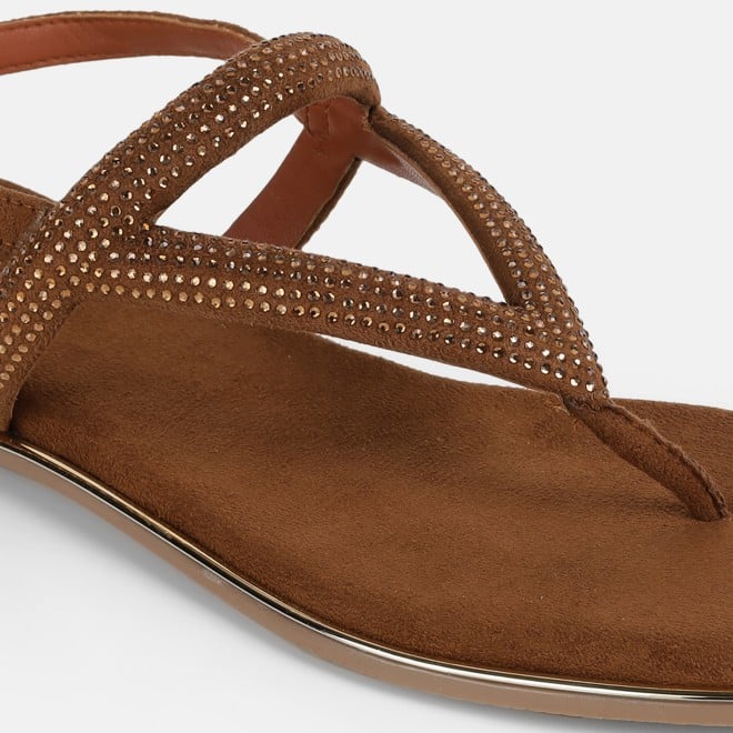 Mochi Women Tan Casual Sandals (SKU: 35-2638-23-37)