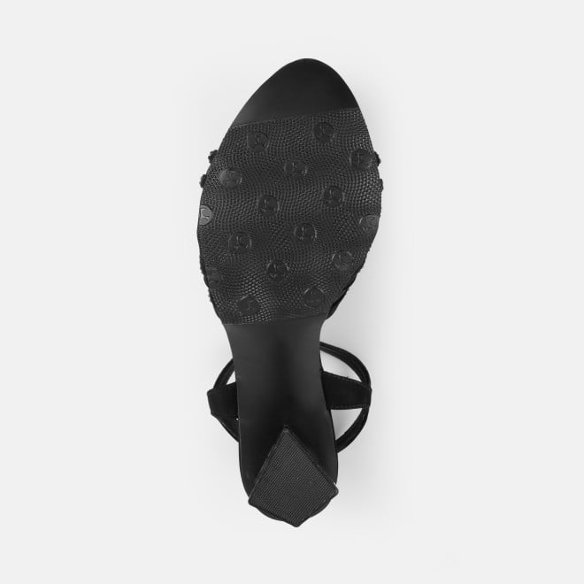 Mochi Women Black Party Sandals (SKU: 35-2660-11-36)